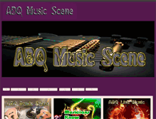 Tablet Screenshot of abqmusicscene.com